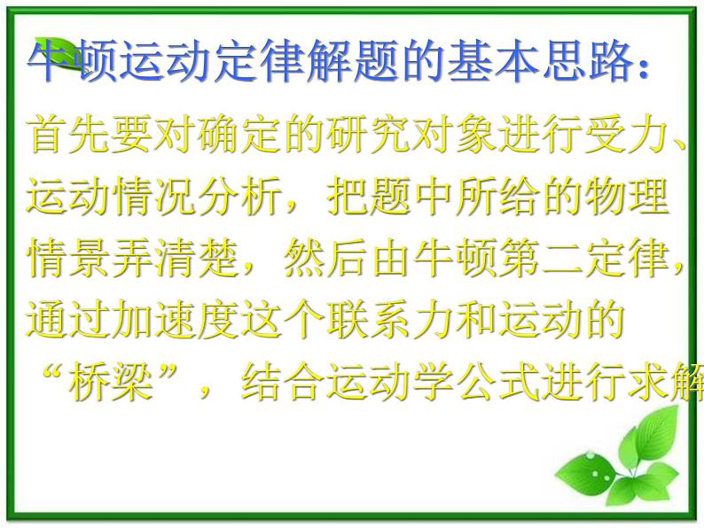 高中物理人教版必修1课件 用牛顿定律解决问题（一）第3页