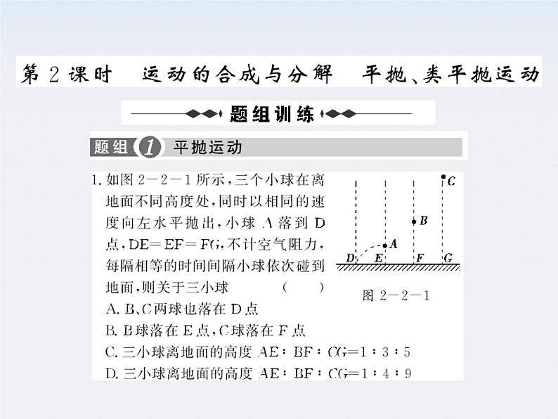 《抛体运动的规律》课件3（46张PPT）（新人教版必修2）第2页