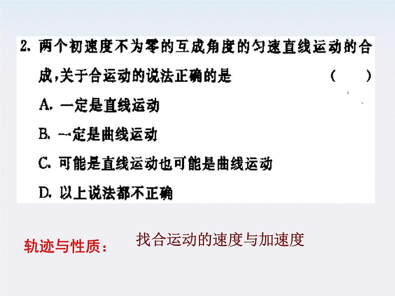 吉林省扶余一中高一物理 5.3《抛体运动的规律》课件1（人教版必修2）第3页