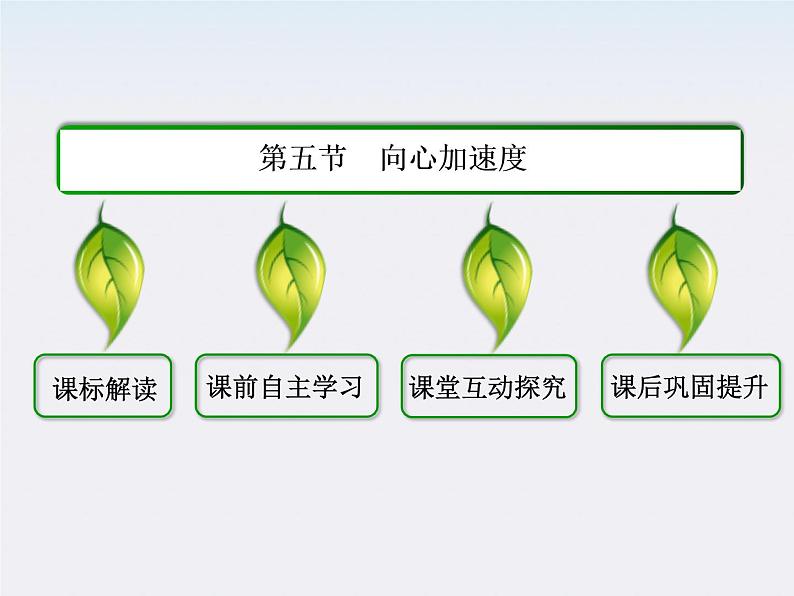 版高中物理（人教版必修2）同步学习方略课件5-5《向心加速度》第2页