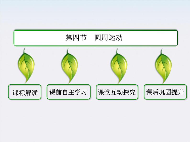 版高中物理（人教版必修2）同步学习方略课件5-4《圆周运动》02