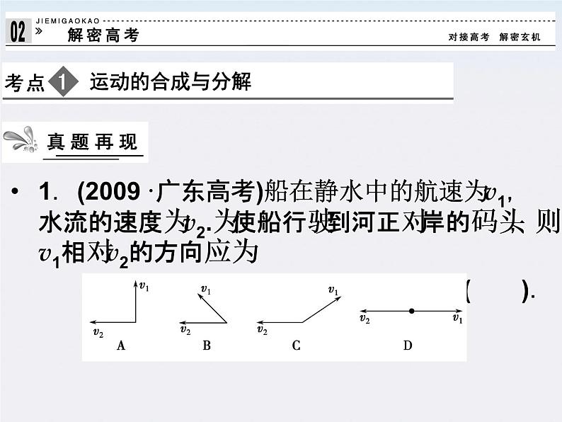 高中物理（新人教必修二）同步课件：第五章 曲线运动章末整合第4页