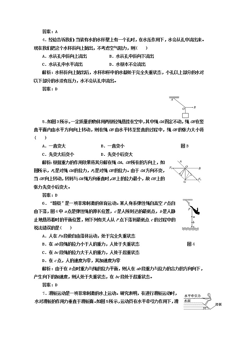 高中物理 教师用书 第四章 第7节 课时跟踪训练 必修1（新人教版）02