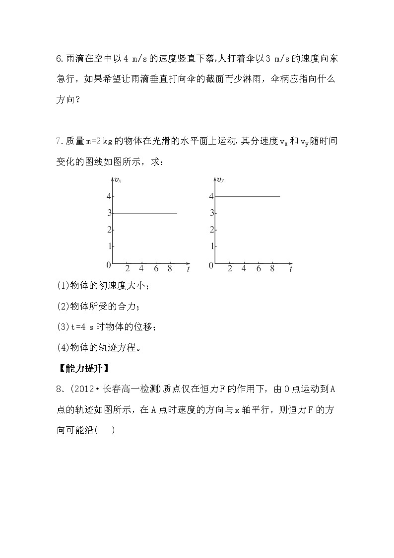 高一物理分层达标训练：5.1《曲线运动》(人教版)必修203