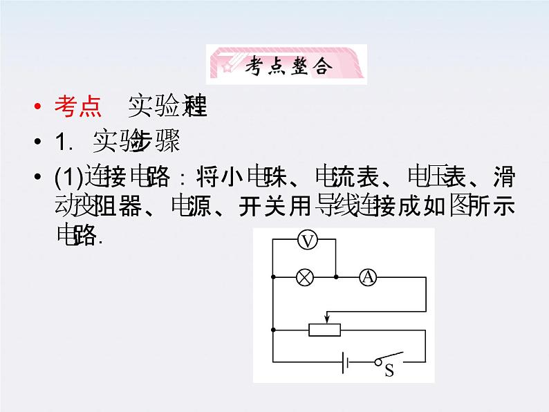 高考物理人教版选修3-1 7.4《实验：描绘小电珠的伏安特性曲线》课件05