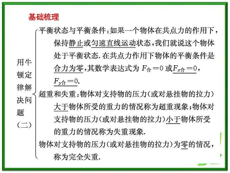 物理：4.7《用牛顿运动定律解决问题(二)》课件（新人教版必修1）第3页