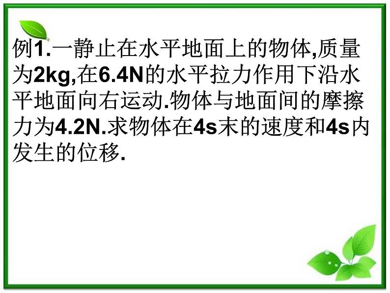 《用牛顿定律解决问题 二》课件9（22张PPT）（新人教版必修1）第2页