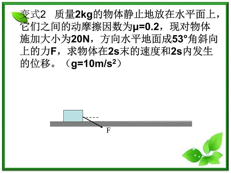 《用牛顿定律解决问题 二》课件10（13张PPT）（新人教版必修1）第6页