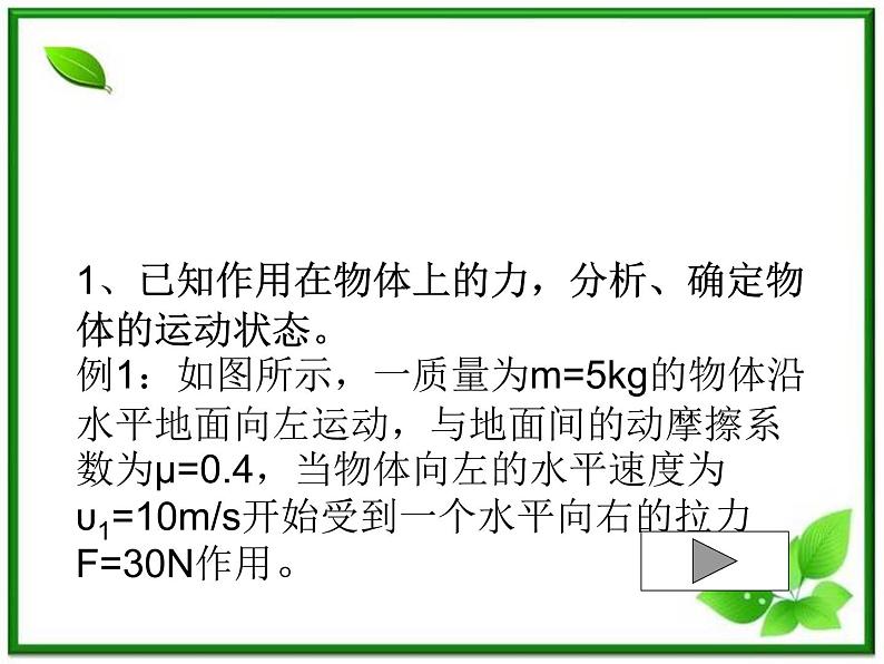 黑龙江省哈尔滨市木兰高级中学物理必修1《牛顿运动定律的应用》课件2（新人教版）第3页