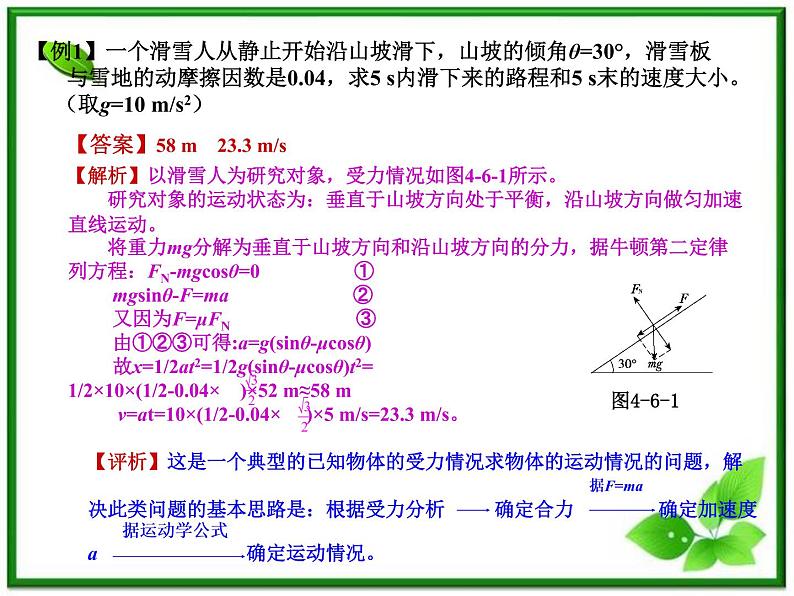 物理人教必修一4.6用牛顿运动定律解决问题（一）课件PPT第4页