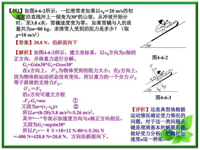 物理人教必修一4.6用牛顿运动定律解决问题（一）课件PPT第7页