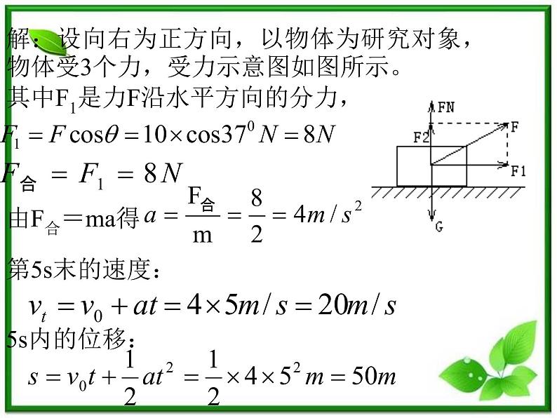 黑龙江省哈尔滨市木兰高级中学物理必修1《牛顿运动定律的应用》课件4（新人教版）第6页