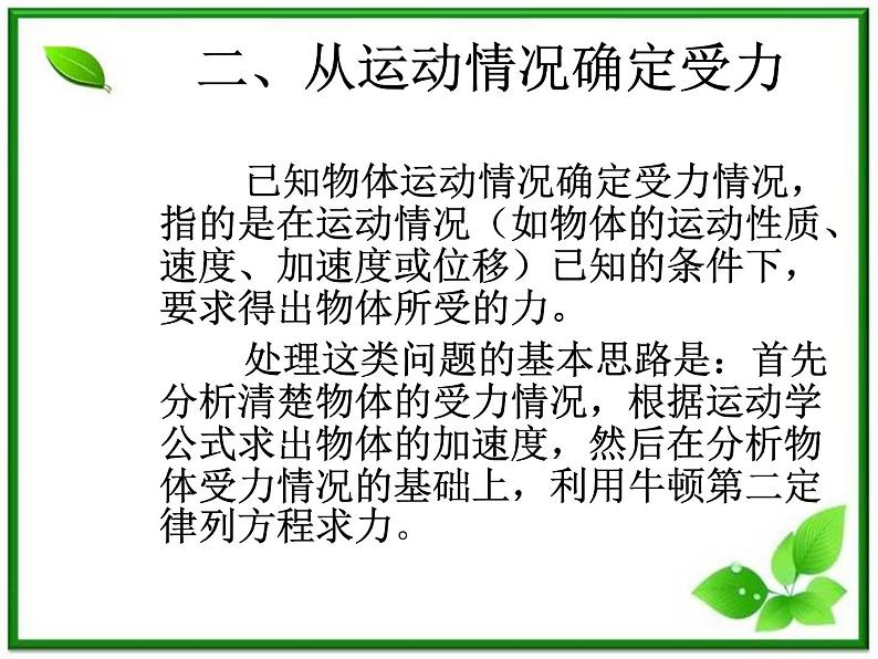 黑龙江省哈尔滨市木兰高级中学物理必修1《牛顿运动定律的应用》课件（一）（新人教版）第5页