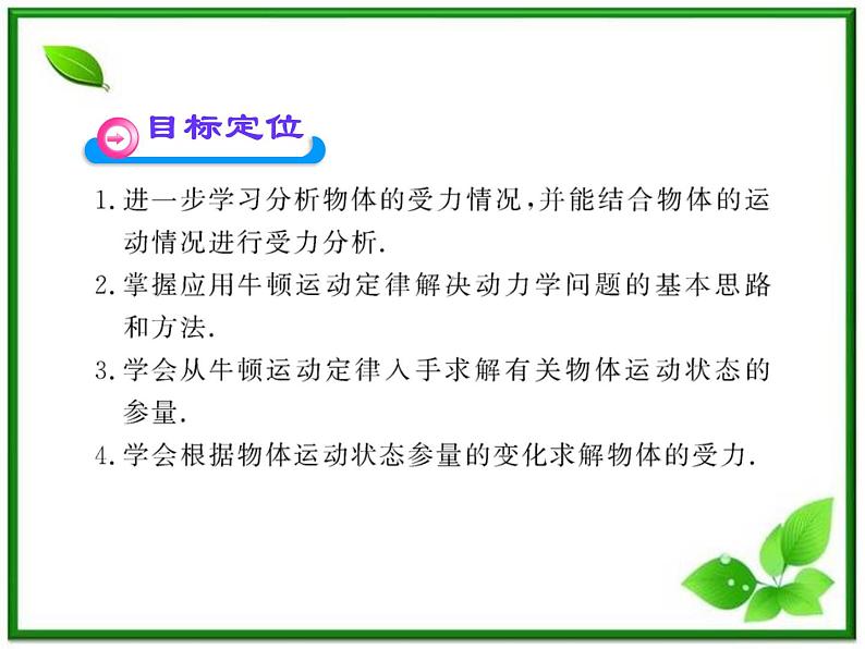 高中物理课时讲练通配套课件：4.6《用牛顿运动定律解决问题（一）》（人教版必修1）第2页