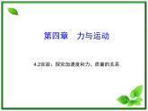 高一物理课件 4.2 实验：探究加速度与力、质量的关系 12（人教版必修1）