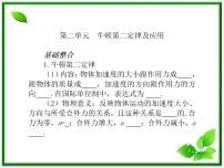 高中物理人教版 (新课标)必修13 牛顿第二定律复习ppt课件