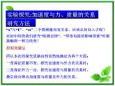 黑龙江省哈尔滨市木兰高级中学物理必修1《探究加速度与力、质量的关系》课件（新人教版）