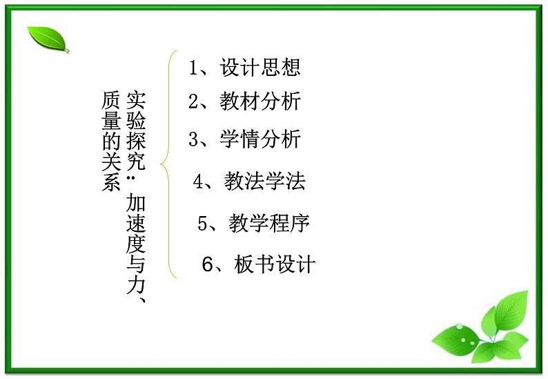 高一物理课件 4.2 实验：探究加速度与力、质量的关系 11（人教版必修1）02