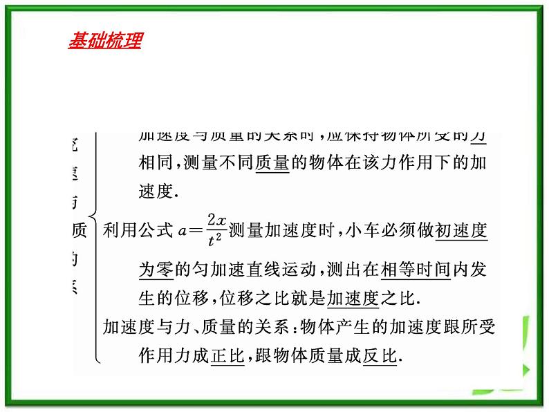 高一物理课件 4.2 实验：探究加速度与力、质量的关系 1（人教版必修1）03