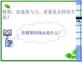 高一物理课件新人教必修1《探究加速度与力和质量的关系》