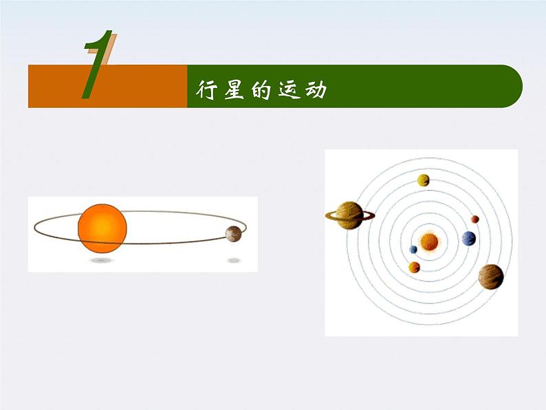 高一物理：（新人教必修二）6.1《行星的运动》课件7第1页