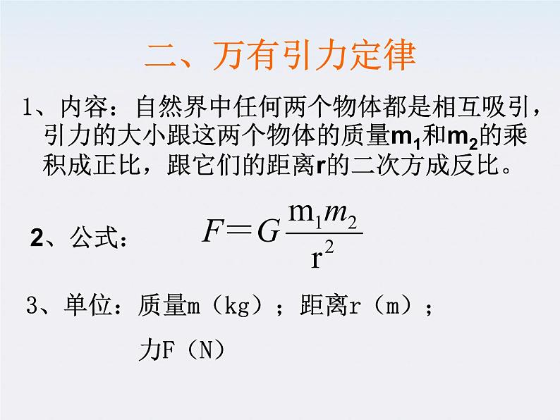 《万有引力定律》课件五（16张PPT）（新人教版必修2）第4页