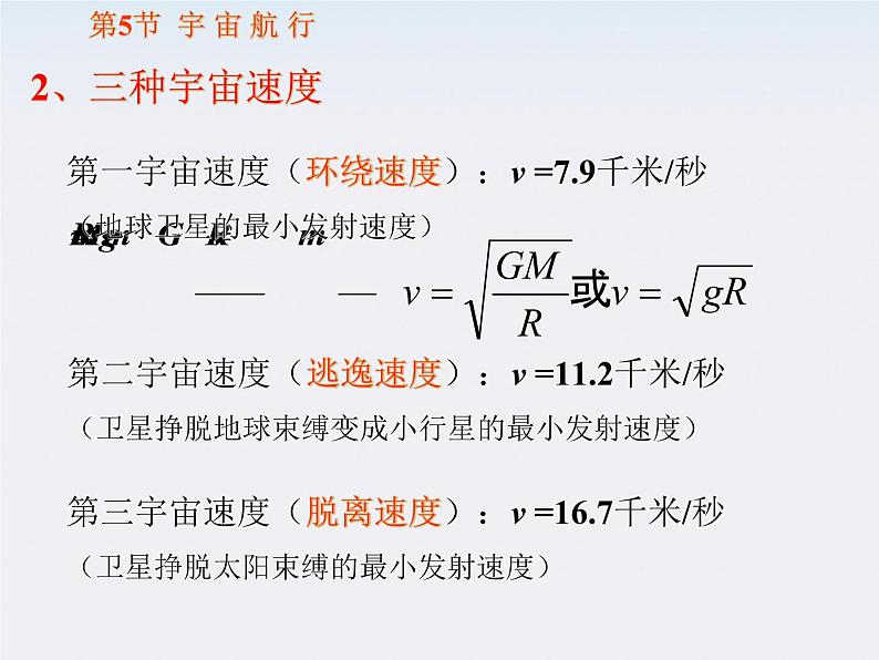 高中物理 （人教版） 必修二6.5《宇宙航行》课件PPT第8页