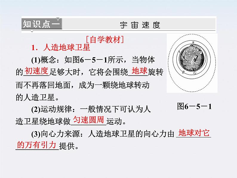 高一物理：（新人教必修二）6.5《宇宙航行》课件4第6页