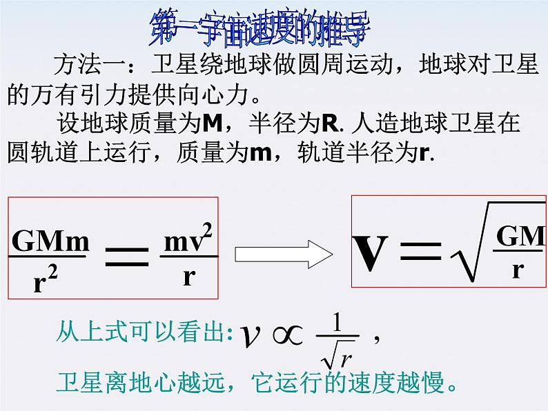 安徽省宿州市泗县二中-学年高一物理6.5《宇宙航行》课件（人教版必修2）05