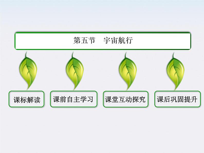 版高中物理（人教版必修2）同步学习方略课件6-5《宇宙航行》第2页