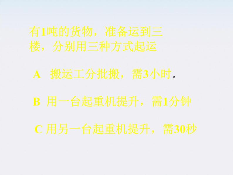 黑龙江省哈尔滨市木兰高级中学高一物理必修2 7.3《功率》课件1第2页