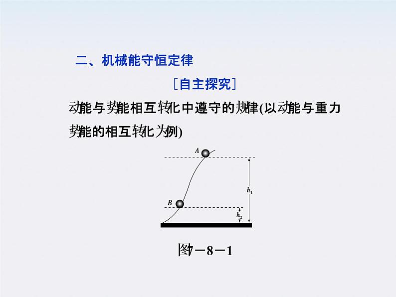 年物理人教版必修二 第七章 第八节《机械能守恒定律》课件第6页