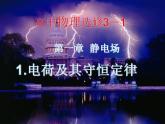 山东省沂水县第一中学高二物理《电荷及其守恒定律》课件（新人教版选修3-1）
