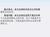 《库仑定律》课件（人教版选修3-1）