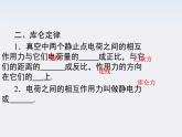 《库仑定律》课件（人教版选修3-1）