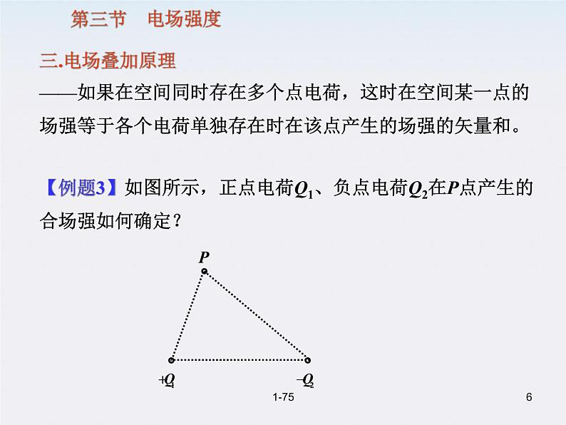 高一物理课件  1.3 《电场强度》 9 新人教版选修3-106