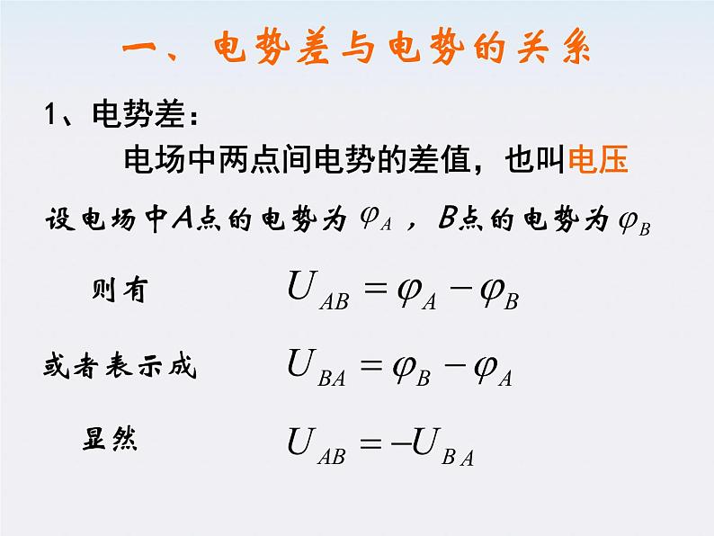 物理精品课件：人教版选修3-1 电势差第5页