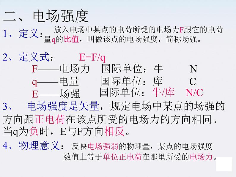 高二物理课件 1.3 《电场强度》 13（人教版选修3-1）第5页