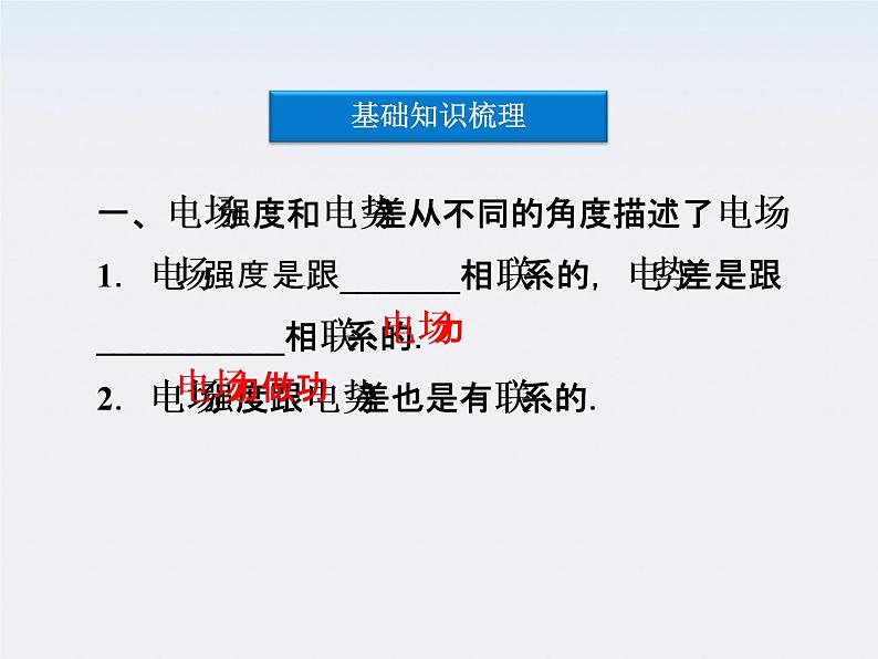 高中物理核心要点突破系列课件：第十三章第七节《电势差与电场强度的关系》（人教版选修3-1）05