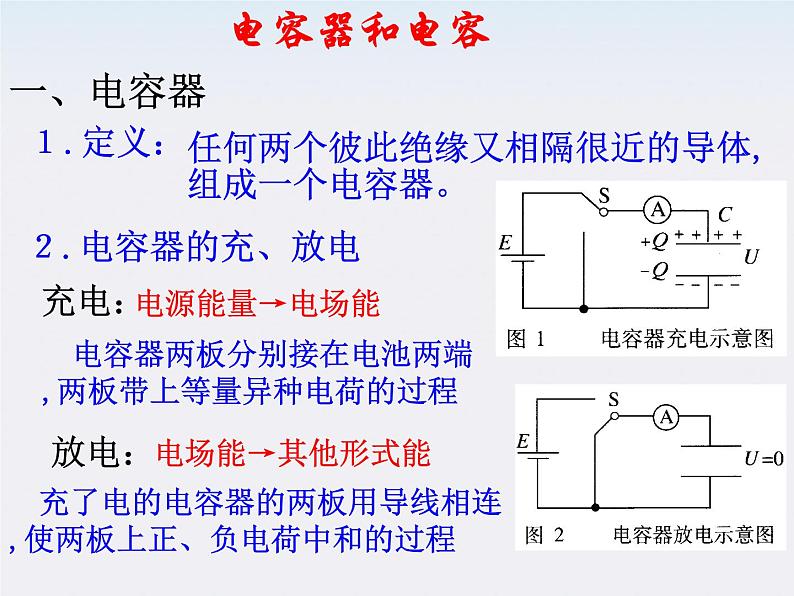 高二物理课件 1.8 《电容器与电容》 3（人教版选修3-1）第4页