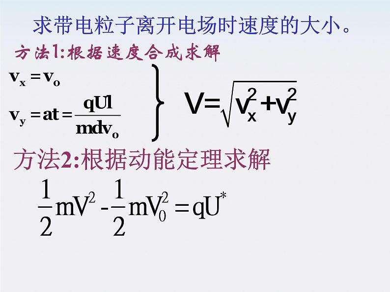 【精品】高二物理课件 1.9 带电粒子在电场中的运动 13（人教版选修3-1）04