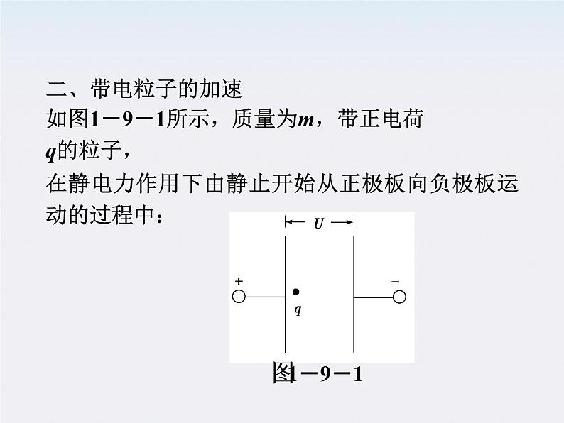 【精品课件】高中物理（人教版）选修3-1 第1章 第9节　带电粒子在电场中的运动05