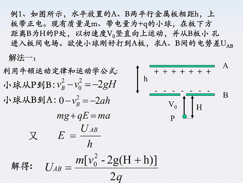 高二物理人教版选修3-1课件 《带电粒子在电场中的运动》2第4页