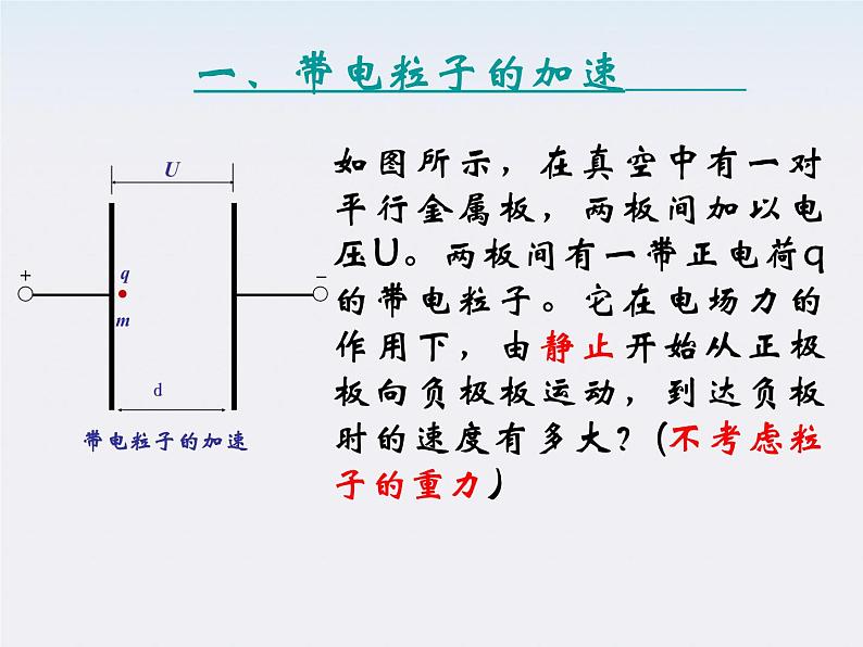 物理精品课件：人教版选修3-1 带电粒子在电场中的运动3第3页