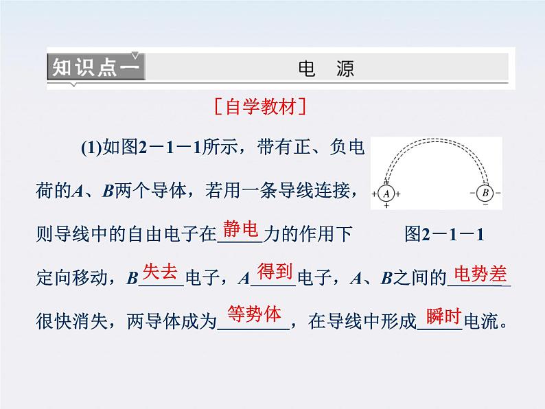 吉林省长春五中高中物理：2.1《电源和电流》课件（人教版选修3-1）06