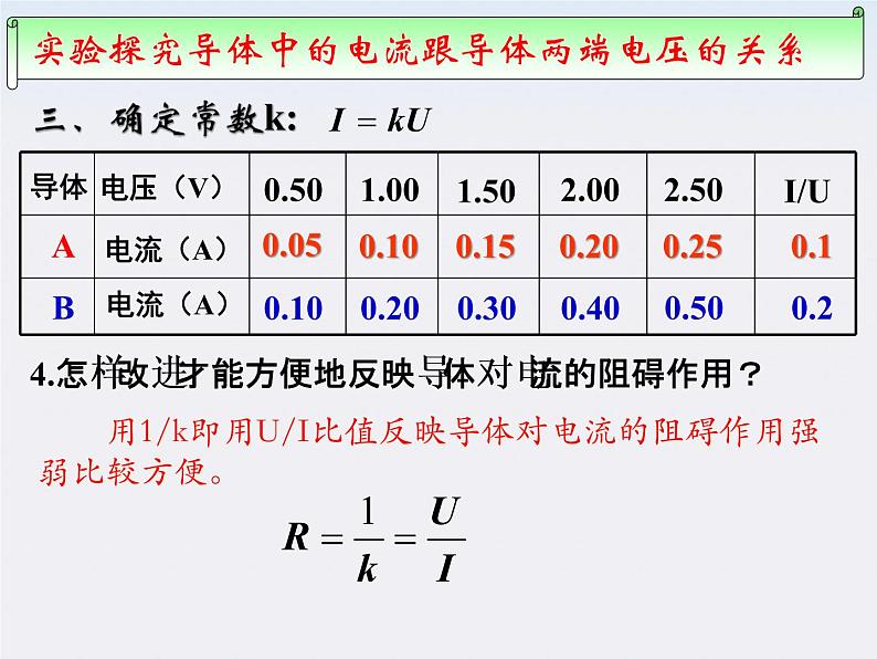 河北师大附中高中物理 第二章第三节《 欧姆定律》精品课件 新人教版选修3-106