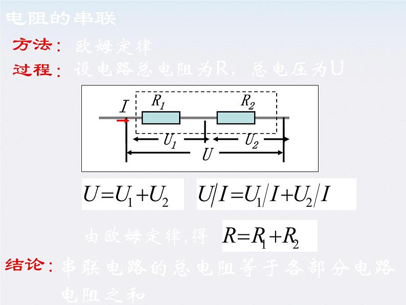 高二物理人教版选修3-1课件 《串联电路和并联电路》1第5页