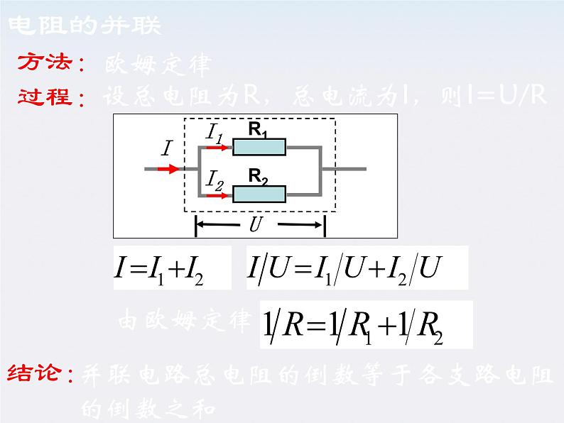 高二物理人教版选修3-1课件 《串联电路和并联电路》1第6页