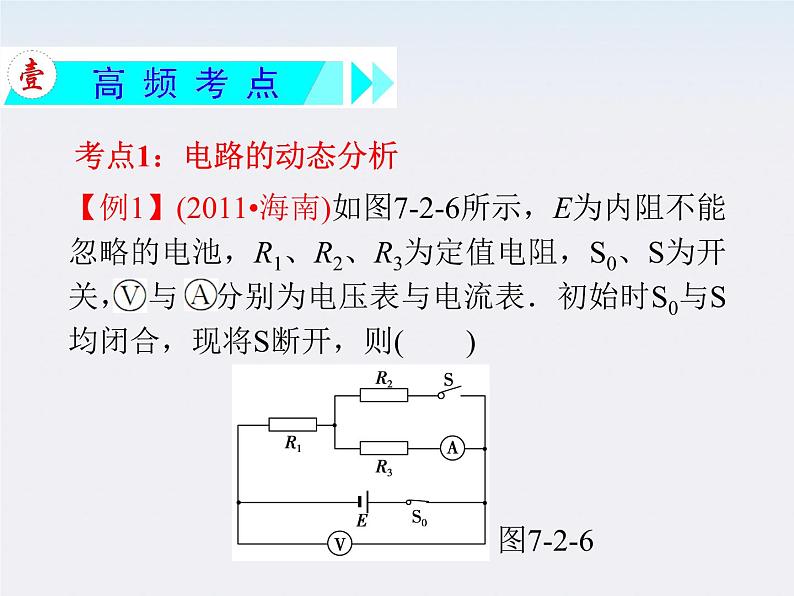 【精品】届高三物理一轮复习课件（人教版）：第2章  第7节  闭合电路欧姆定律及其应用第3页