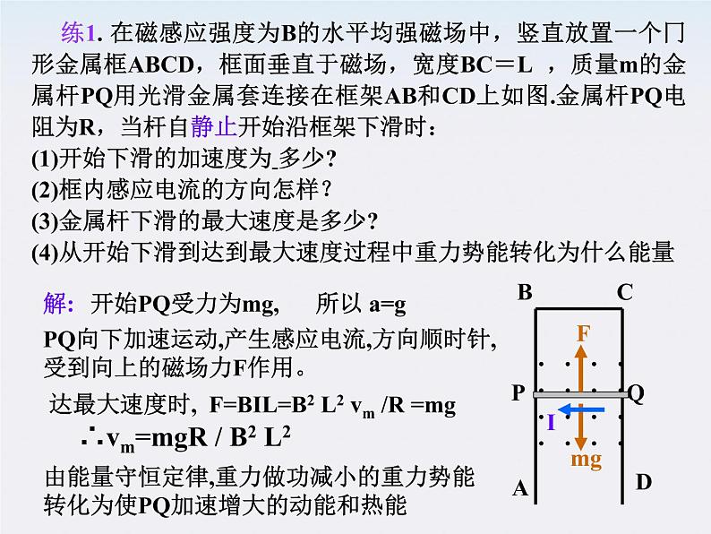 【最新课件】物理：人教版必修二  动能　电磁感应综合复习第7页